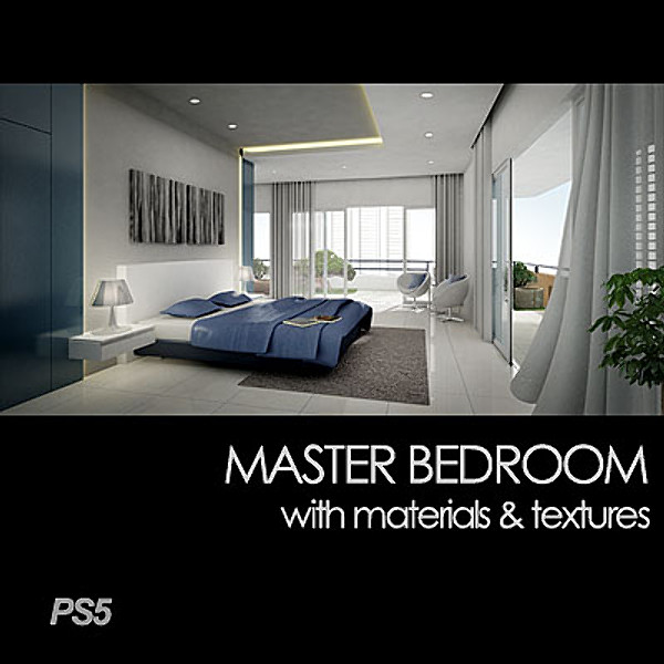 3d model master bedroom interior - Master Bedroom by groups5